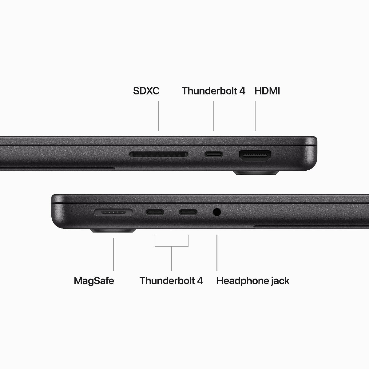14-inčni MacBook Pro M3 Max sa 14-jezgarnim CPU-om, 30-jezgarnim GPU-om, 36GB objedinjene memorije i 1TB SSD-om - Space Black - iSTYLE RS