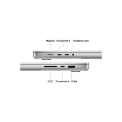 16-inčni MacBook Pro M4 Pro sa 14-jezgarnim CPU-om i 20-jezgarnim GPU-om, 48GB objedinjene memorije i 512GB SSD-om - Silver - iSTYLE RS