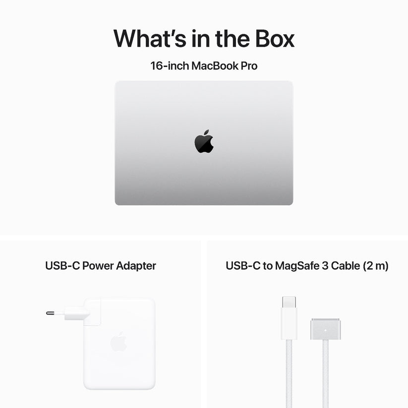 16-inčni MacBook Pro M3 Pro sa 12-jezgarnim CPU-om, 18-jezgarnim GPU-om, 18GB objedinjene memorije i 512GB SSD-om - Silver - iSTYLE RS