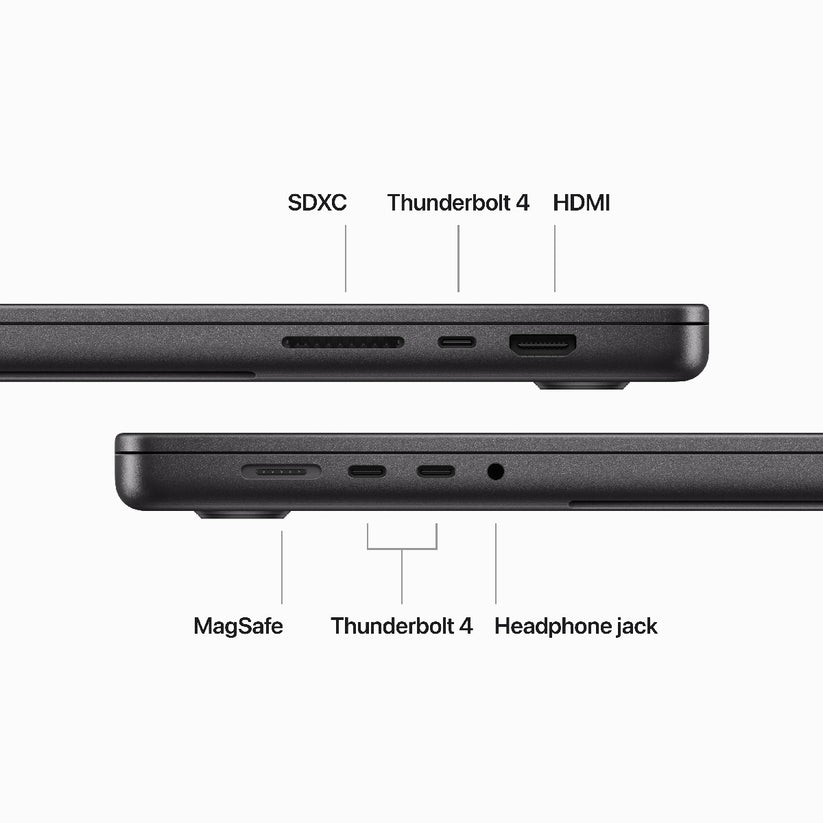 16-inčni MacBook Pro M3 Max sa 14-jezgarnim CPU-om, 40-jezgarnim GPU-om, 36GB objedinjene memorije i 1TB SSD-om - Space Black - iSTYLE RS