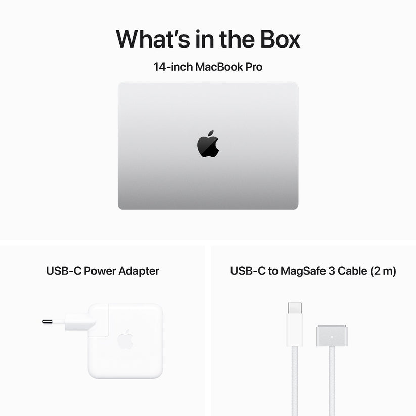 14-inčni MacBook Pro M3 sa 8-jezgarnim CPU-om, 10-jezgarnim GPU-om, 8GB objedinjene memorije i 1TB SSD-om - Silver - iSTYLE RS