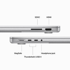 14-inčni MacBook Pro M3 Pro sa 12-jezgarnim CPU-om, 18-jezgarnim GPU-om, 18GB objedinjene memorije i 1TB SSD-om - Silver - iSTYLE RS