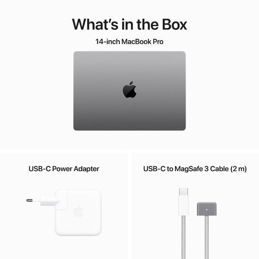 14-inčni MacBook Pro M3 sa 8-jezgarnim CPU-om, 10-jezgarnim GPU-om, 8GB objedinjene memorije i 512GB SSD-om - Space Gray - iSTYLE RS