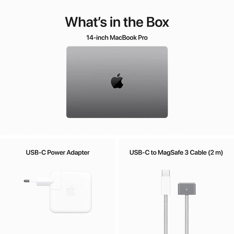 14-inčni MacBook Pro M3 sa 8-jezgarnim CPU-om, 10-jezgarnim GPU-om, 8GB objedinjene memorije i 512GB SSD-om - Space Gray (Copy) - iSTYLE.rs