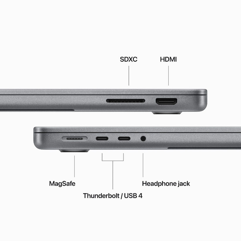 14-inčni MacBook Pro M3 sa 8-jezgarnim CPU-om, 10-jezgarnim GPU-om, 16GB objedinjene memorije i 1TB SSD-om - Space Gray - iSTYLE RS