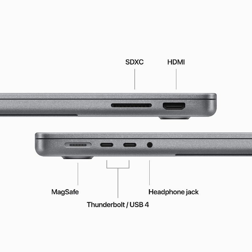14-inčni MacBook Pro M3 sa 8-jezgarnim CPU-om, 10-jezgarnim GPU-om, 16GB objedinjene memorije i 1TB SSD-om - Space Gray - iSTYLE RS