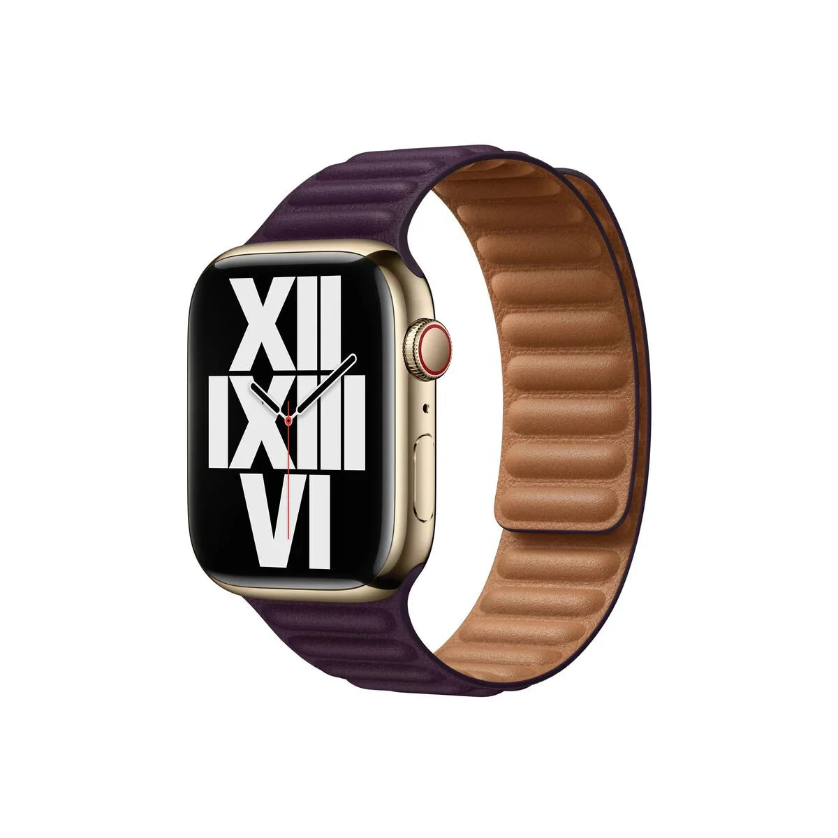 45mm Dark Cherry Leather Link - S/M - iSTYLE RS