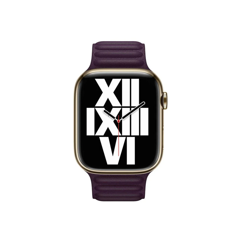 45mm Dark Cherry Leather Link - S/M - iSTYLE RS