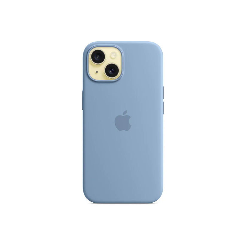 iPhone 15 Silicone Case sa MagSafe-om - Winter Blue - iSTYLE RS
