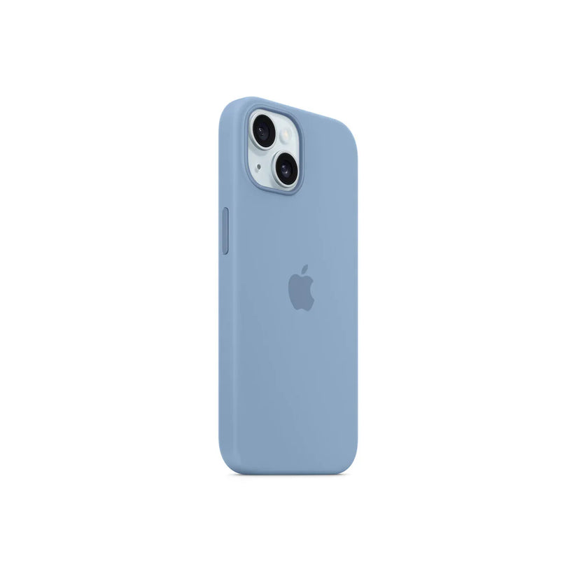 iPhone 15 Silicone Case sa MagSafe-om - Winter Blue - iSTYLE RS