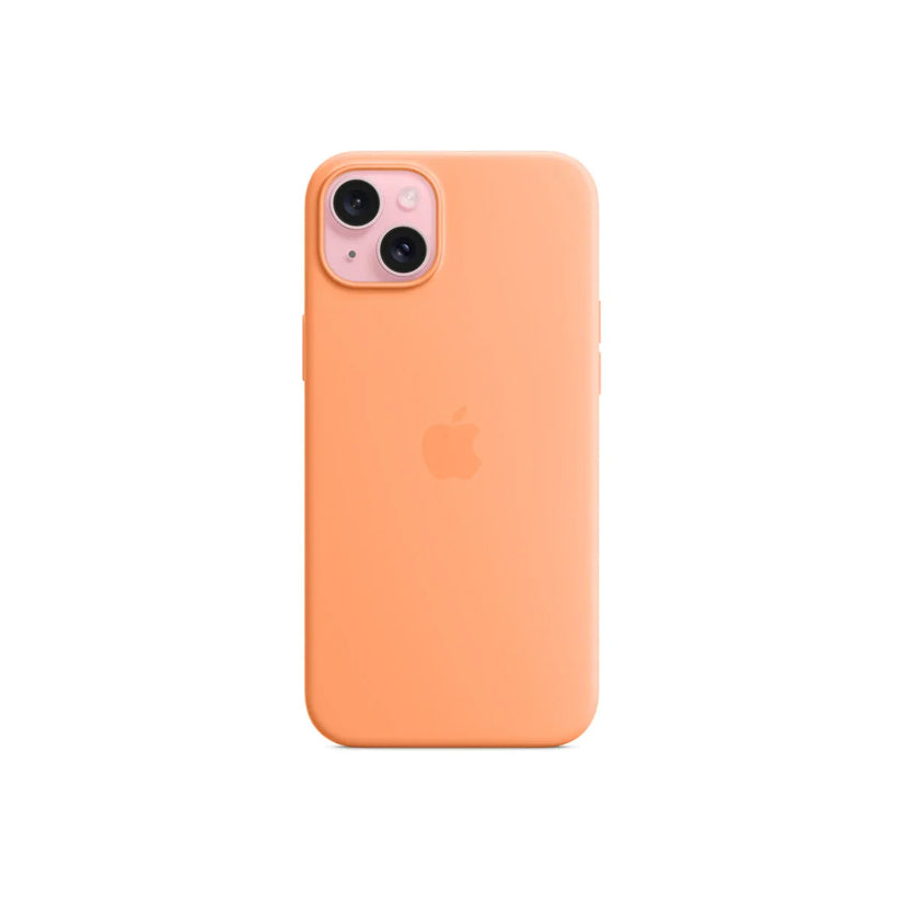iPhone 15 Plus Silicone Case sa MagSafe-om - Orange Sorbet - iSTYLE RS