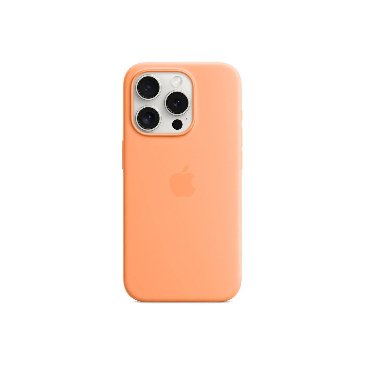 iPhone 15 Pro Silicone Case sa MagSafe-om - Orange Sorbet - iSTYLE RS