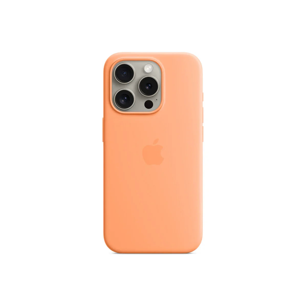 iPhone 15 Pro Silicone Case sa MagSafe-om - Orange Sorbet - iSTYLE RS