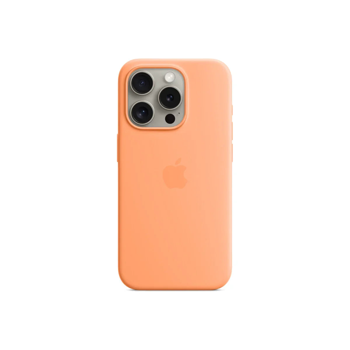 iPhone 15 Pro Silicone Case sa MagSafe-om - Orange Sorbet - iSTYLE RS