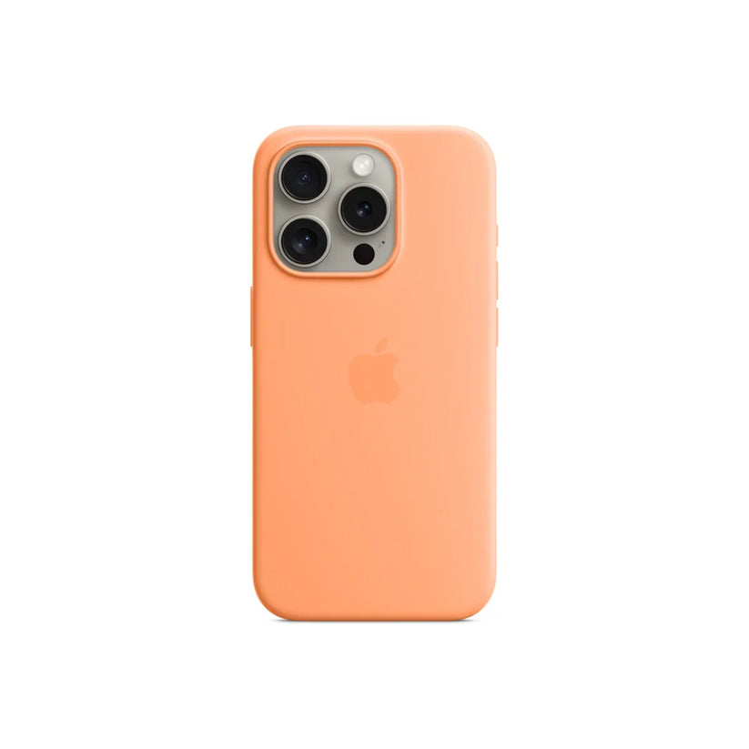 iPhone 15 Pro Silicone Case sa MagSafe-om - Orange Sorbet - iSTYLE RS