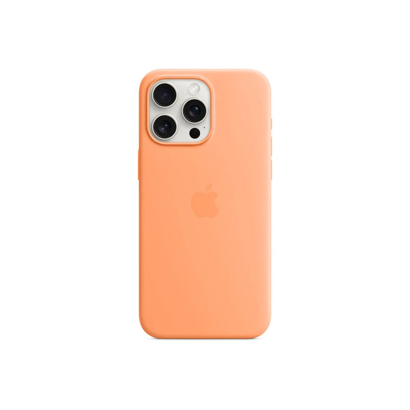 iPhone 15 Pro Max Silicone Case sa MagSafe-om - Orange Sorbet - iSTYLE RS