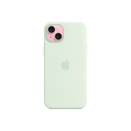 iPhone 15 Plus Silicone Case sa MagSafe-om - Soft Mint - iSTYLE RS