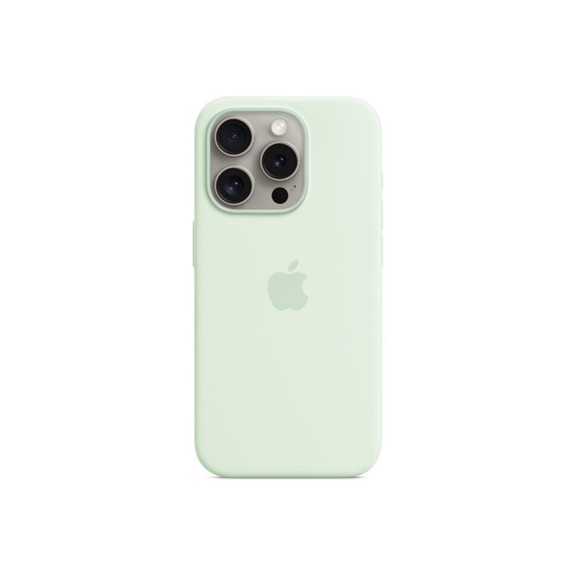 iPhone 15 Pro Silicone Case sa MagSafe-om - Soft Mint - iSTYLE RS