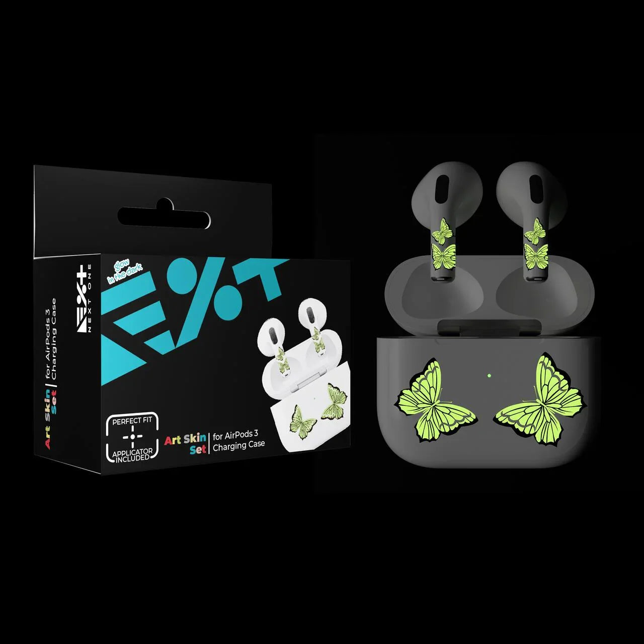 Next One Art Skin za AirPods (3rd Gen) - Glowing Butterfly - iSTYLE RS