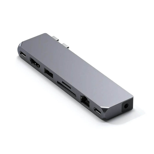 Satechi Pro Hub Max (1xUSB4,1x HDMI 4K 60Hz,1xUSB-A3.0,1x micro/SD,1xEthernet,1xUSB-C,1xAudio) - Space Grey - iSTYLE RS