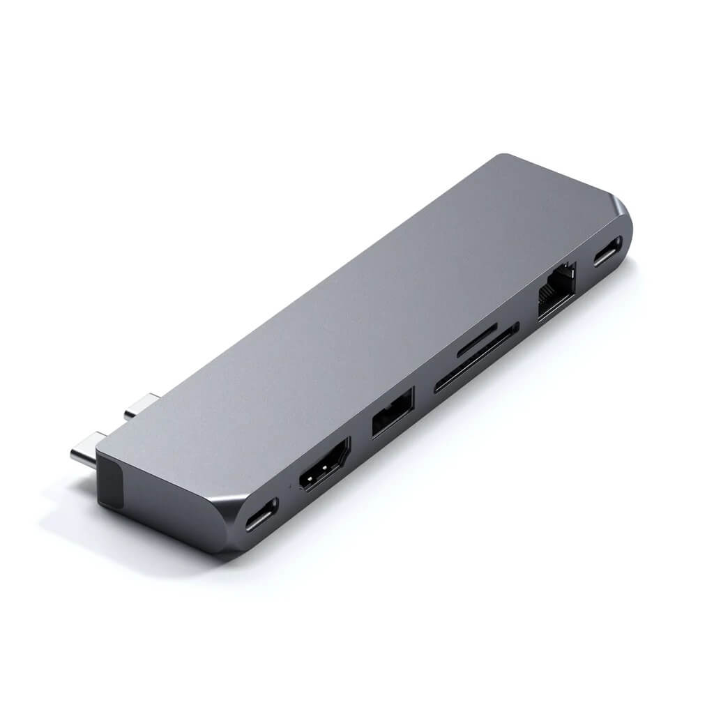 Satechi Pro Hub Max (1xUSB4,1x HDMI 4K 60Hz,1xUSB-A3.0,1x micro/SD,1xEthernet,1xUSB-C,1xAudio) - Space Grey - iSTYLE RS