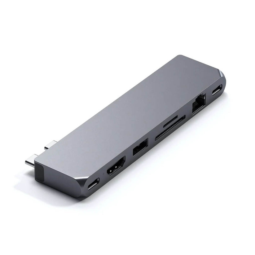 Satechi Pro Hub Max (1xUSB4,1x HDMI 4K 60Hz,1xUSB-A3.0,1x micro/SD,1xEthernet,1xUSB-C,1xAudio) - Space Grey - iSTYLE RS