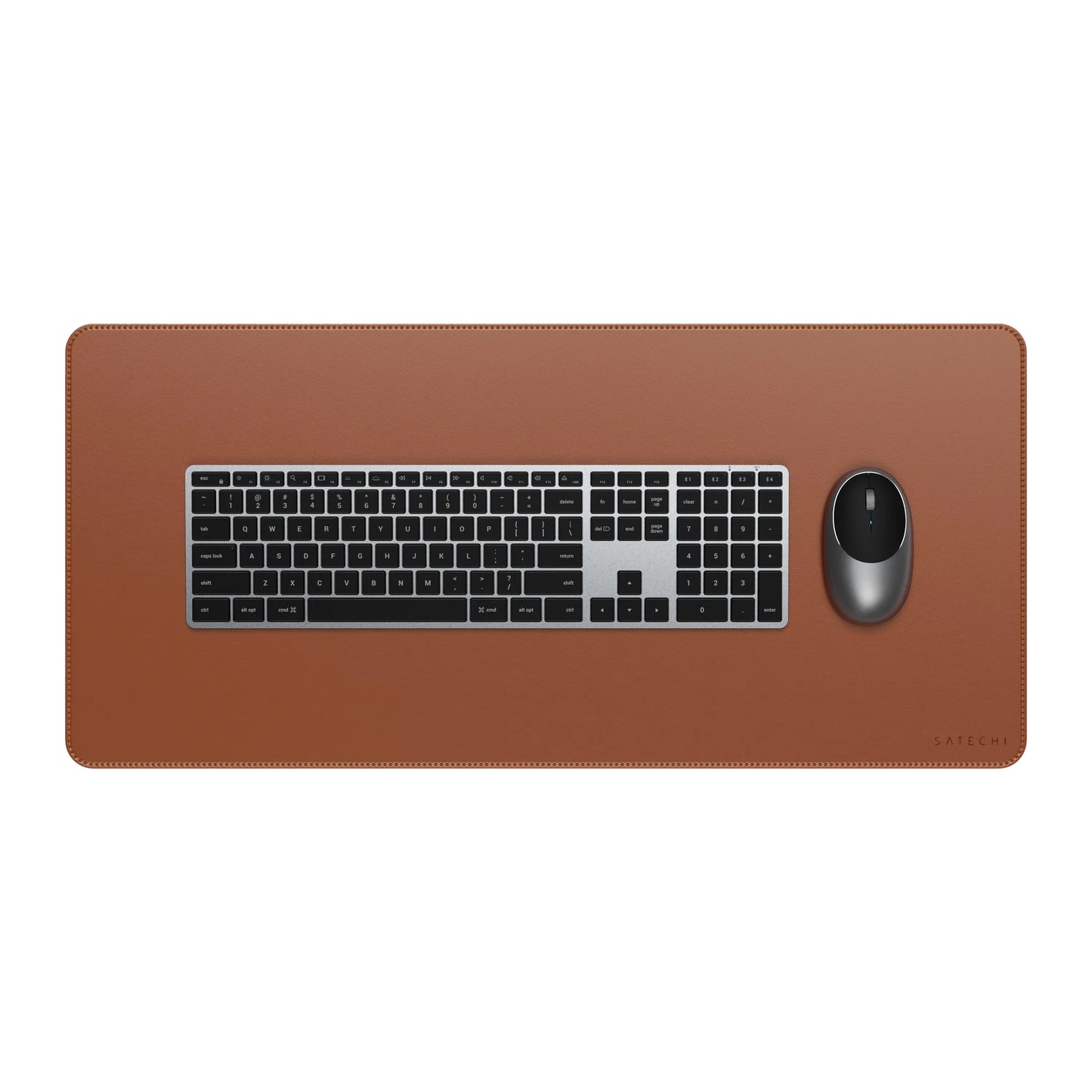 Satechi Vegan-Leather Premium Desk Mat - Brown - iSTYLE RS