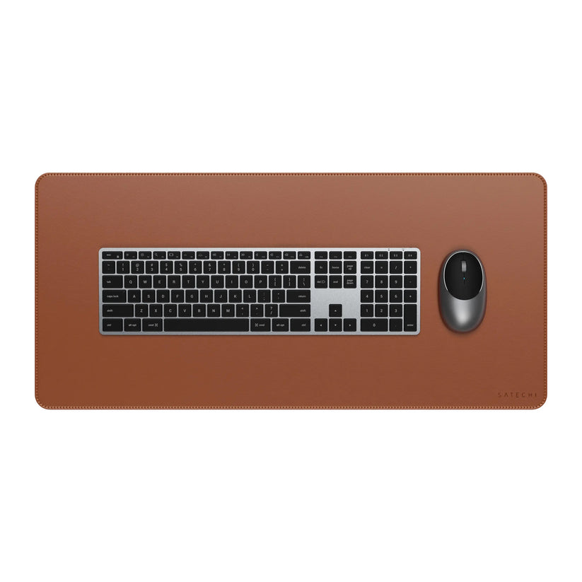 Satechi Vegan-Leather Premium Desk Mat - Brown - iSTYLE RS