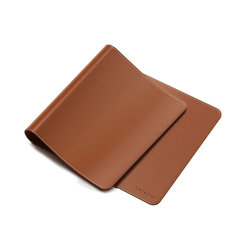 Satechi Vegan-Leather Premium Desk Mat - Brown - iSTYLE RS