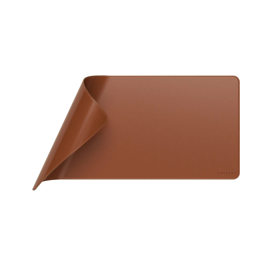 Satechi Vegan-Leather Premium Desk Mat - Brown - iSTYLE RS