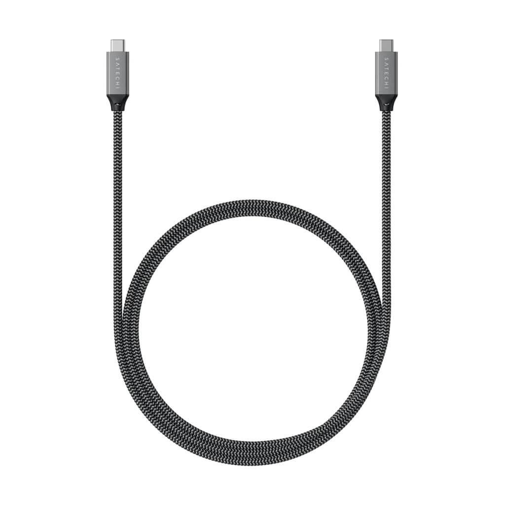 Satechi USB4 C-To-C Braided Cable 40 Gbps 80cm - Grey - iSTYLE RS