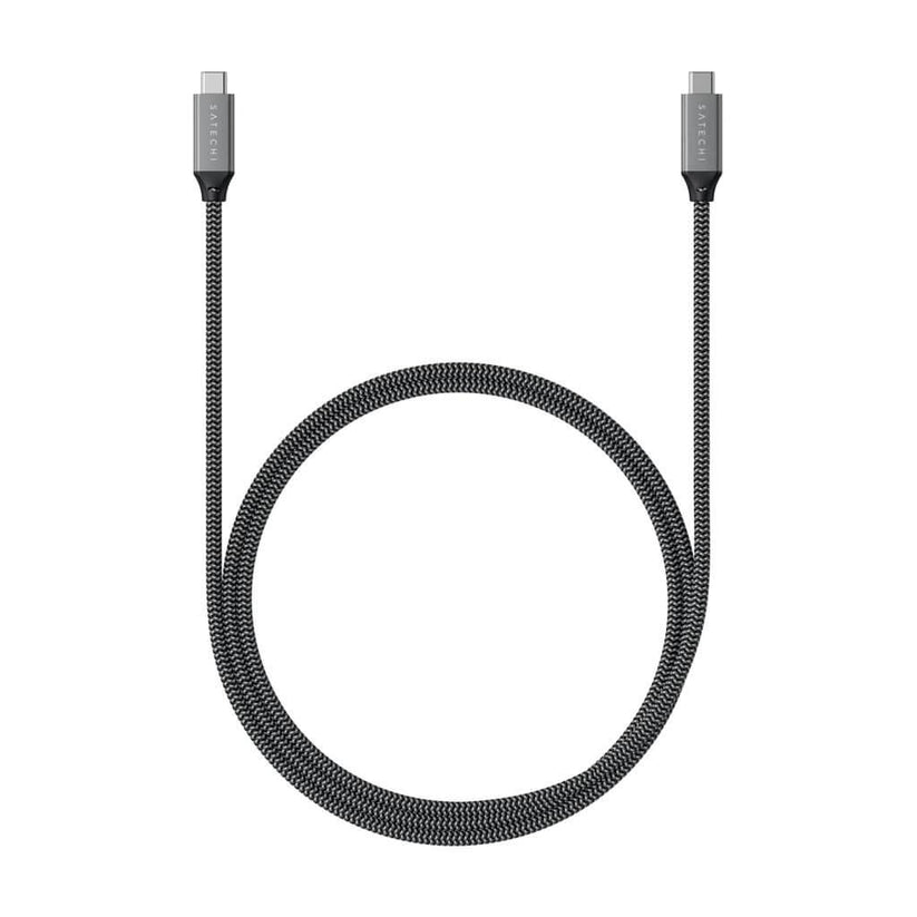 Satechi USB4 C-To-C Braided Cable 40 Gbps 80cm - Grey - iSTYLE RS