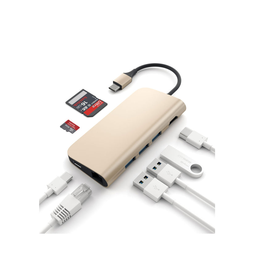 Satechi Type-C Multi-Port 4K Adapter - Gold - iSTYLE RS