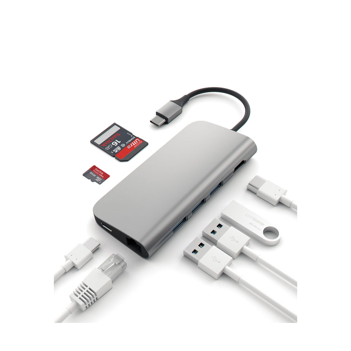 Satechi Type-C Multi-Port 4K Adapter - Space Gray - iSTYLE RS