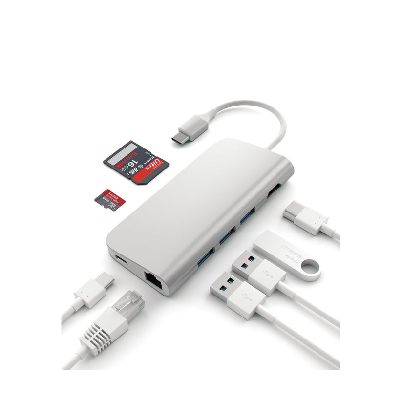Satechi Type-C Multi-Port 4K Adapter - Silver - iSTYLE RS