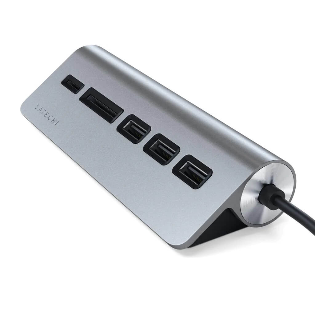Satechi TYPE-C Aluminum USB Hub & Card Reader - Space Gray - iSTYLE RS