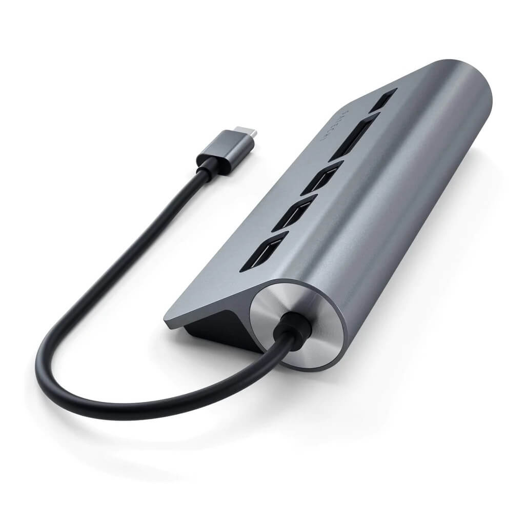 Satechi TYPE-C Aluminum USB Hub & Card Reader - Space Gray - iSTYLE RS