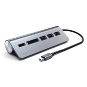 Satechi TYPE-C Aluminum USB Hub & Card Reader - Space Gray - iSTYLE RS