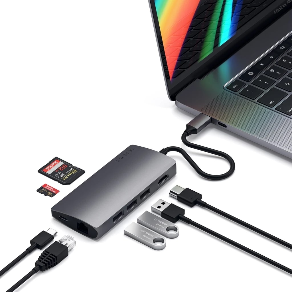 SATECHI TYPE-C MULTI-PORT ADAPTER 4K SA ETHERNET V2 - iSTYLE RS