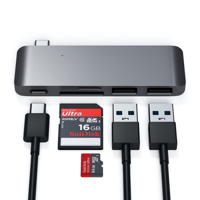 Satechi Type-C Pass USB Hub - Space Gray - iSTYLE RS