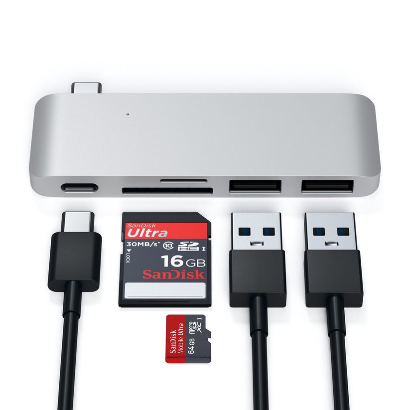 Satechi Type-C Pass USB Hub - Silver - iSTYLE RS
