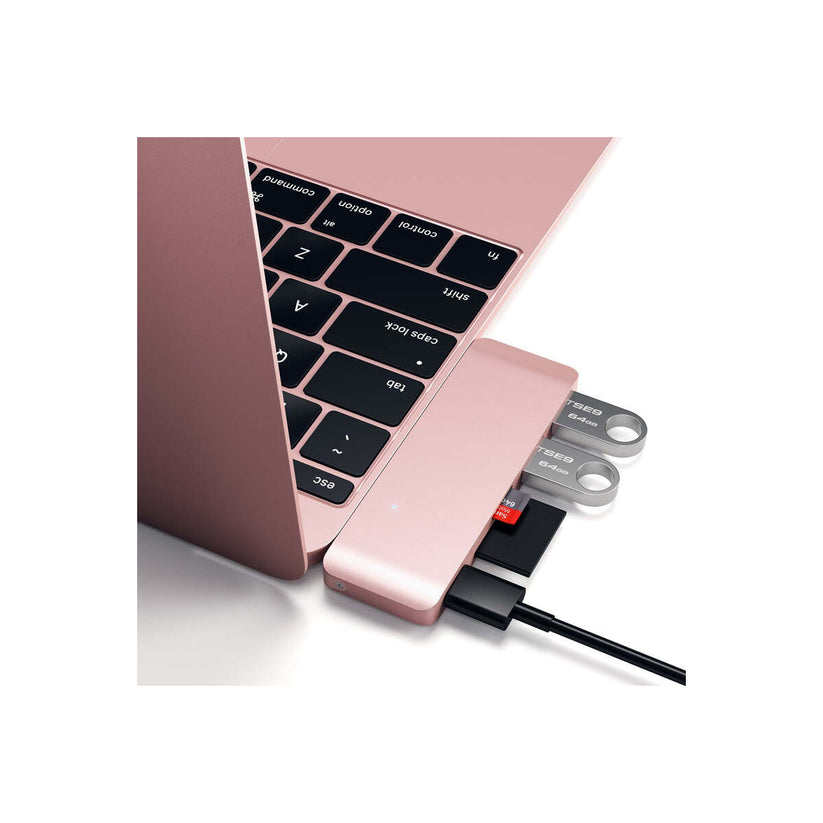 Satechi Type-C Pass USB Hub - Rose Gold - iSTYLE RS