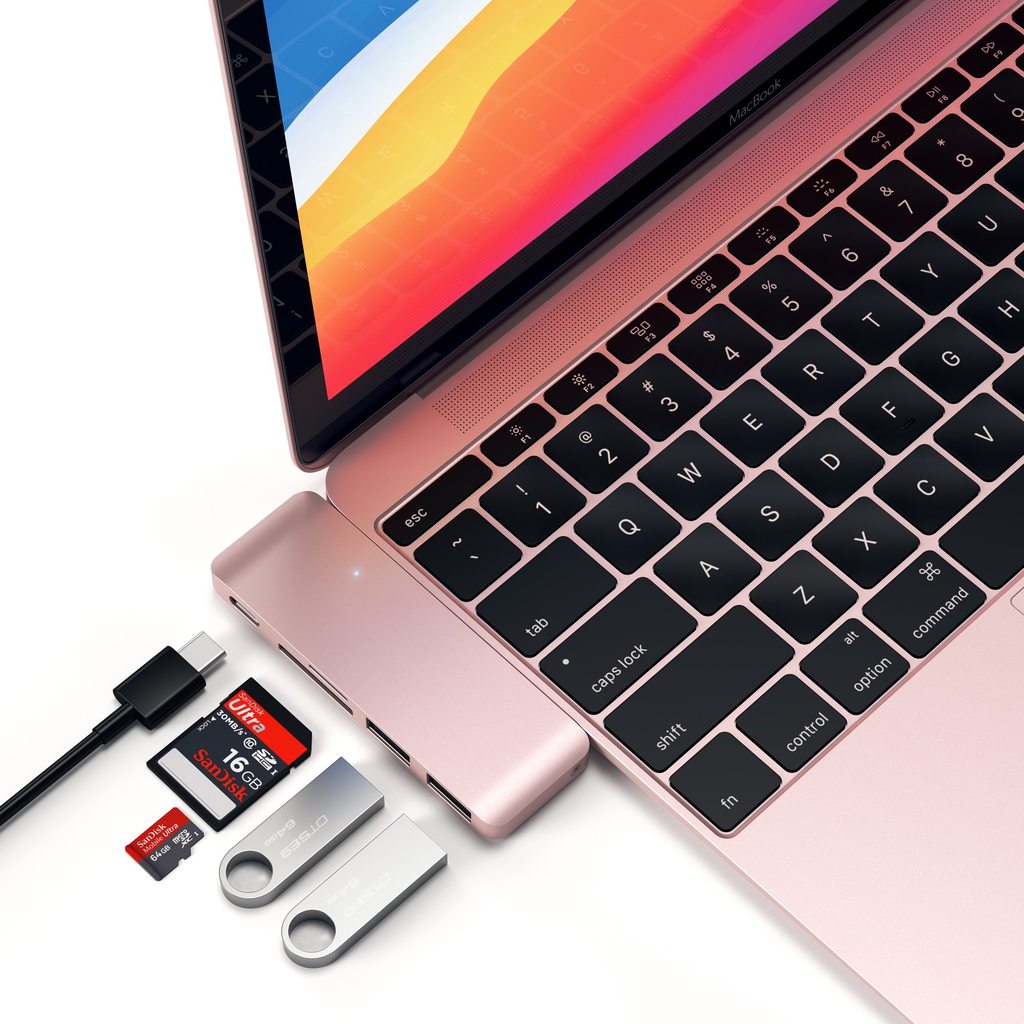 Satechi Type-C Pass USB Hub - Rose Gold - iSTYLE RS