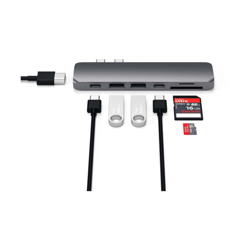 Satechi USB-C Hub s Thunderbolt 3 - Space Gray - iSTYLE RS