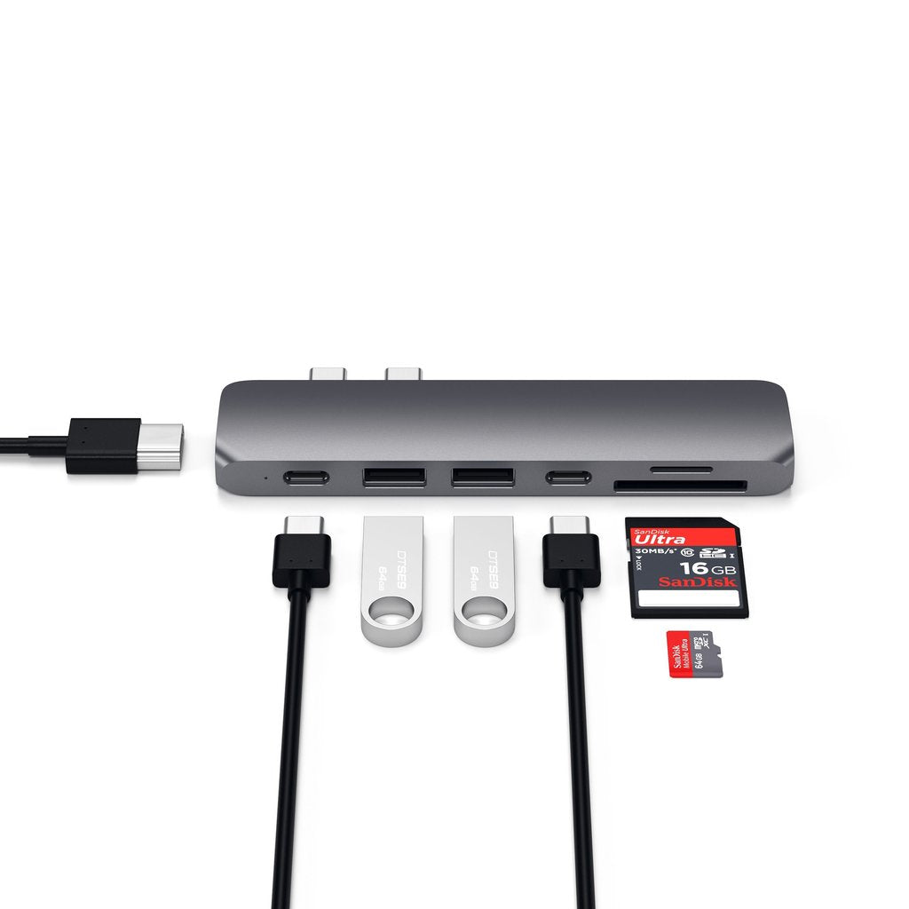 Satechi USB-C Hub s Thunderbolt 3 - Space Gray - iSTYLE RS