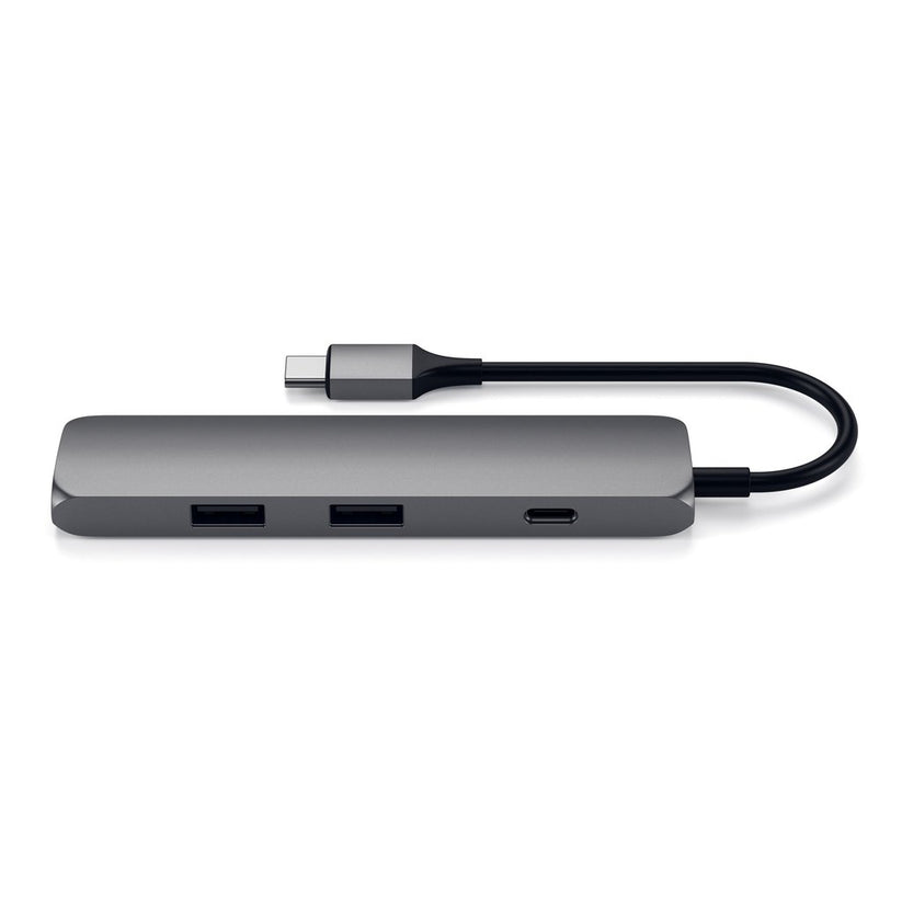 TYPE-C SLIM MULTI-PORT ADAPTER 4K - SPACE GRAY - iSTYLE RS