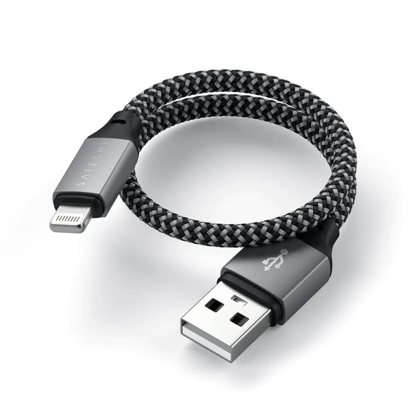 SATECHI USB-A TO LIGHTNING CABLE - 25CM - iSTYLE RS
