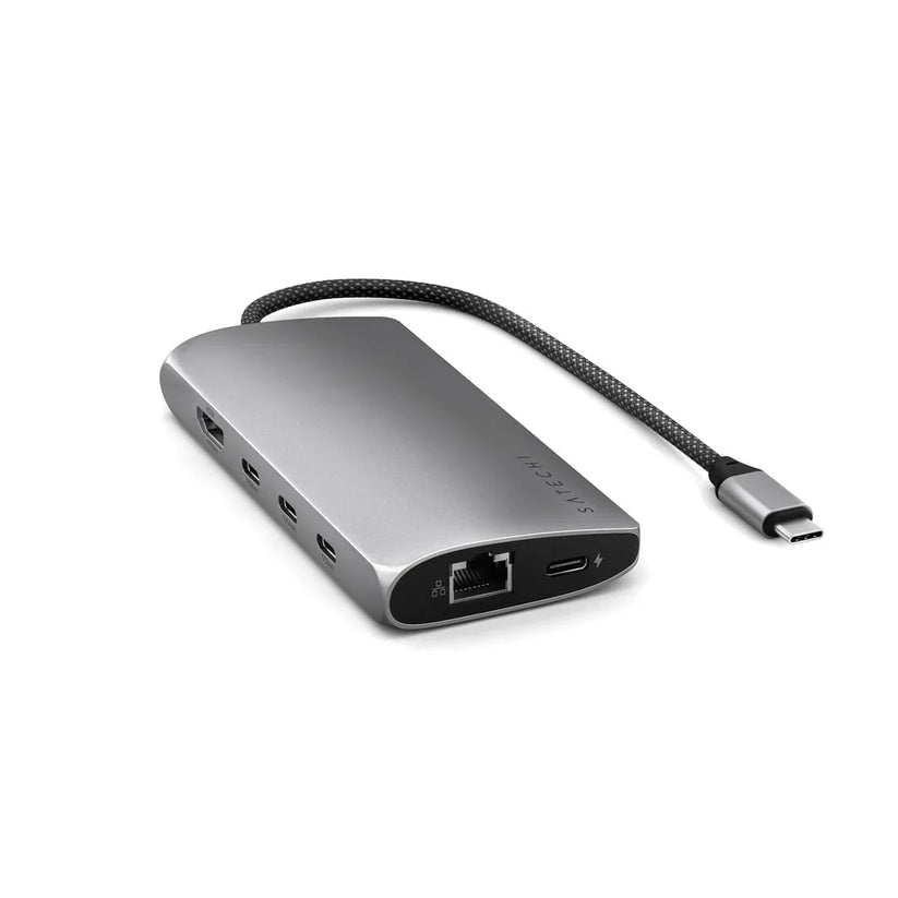 Satechi USB-C MultiPort Adapter 8K sa Ethernet V3 - Space Gray - iSTYLE RS