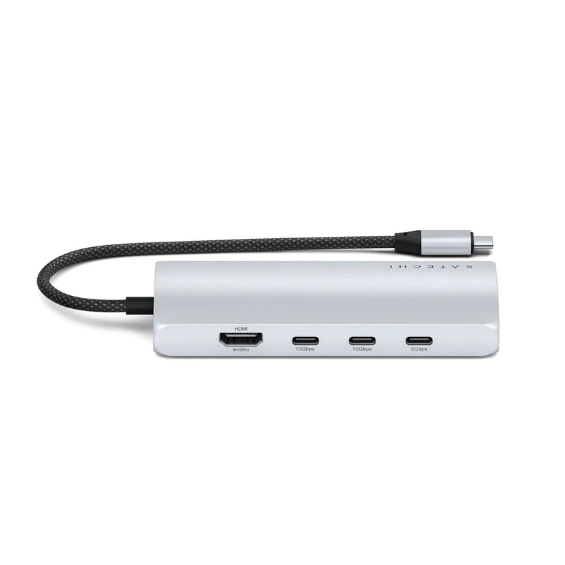Satechi USB-C MultiPort Adapter 8K sa Ethernet V3 - Silver - iSTYLE RS