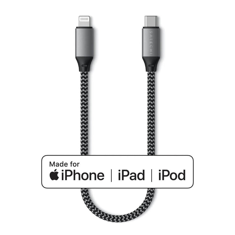 SATECHI USB-C TO LIGHTNING CABLE 25cm - iSTYLE RS